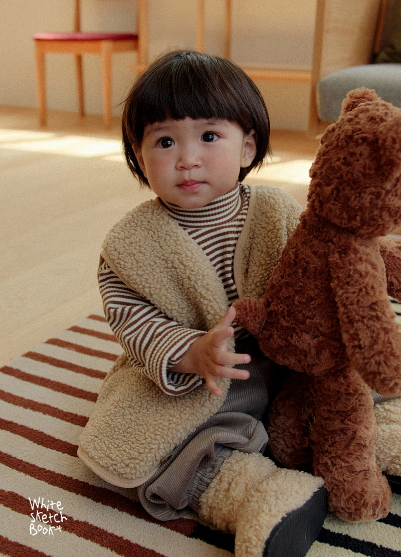 Bichon Boucle Vest by Whitesketchbook for Child - view 6