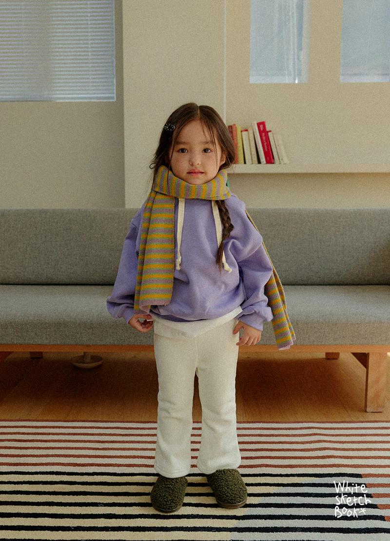 Bootcut Ribbed Mink Pants by Whitesketchbook for Child - view 6