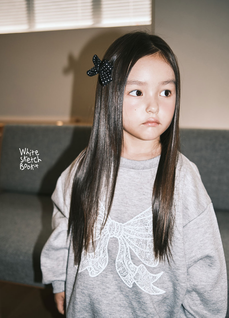 Lily Ribbon Fleece Sweatshirt by Whitesketchbook for Child - view 6
