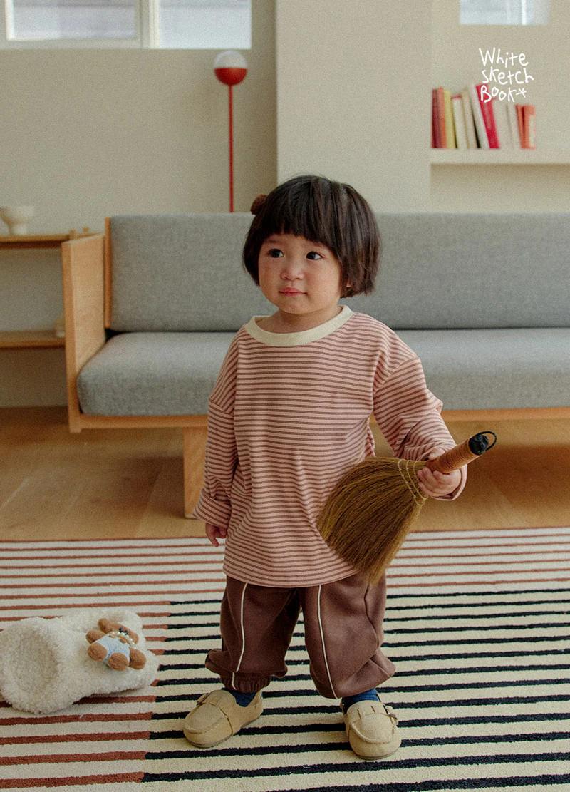 Fleece Stripe Jogger Pants by Whitesketchbook for Child - view 4