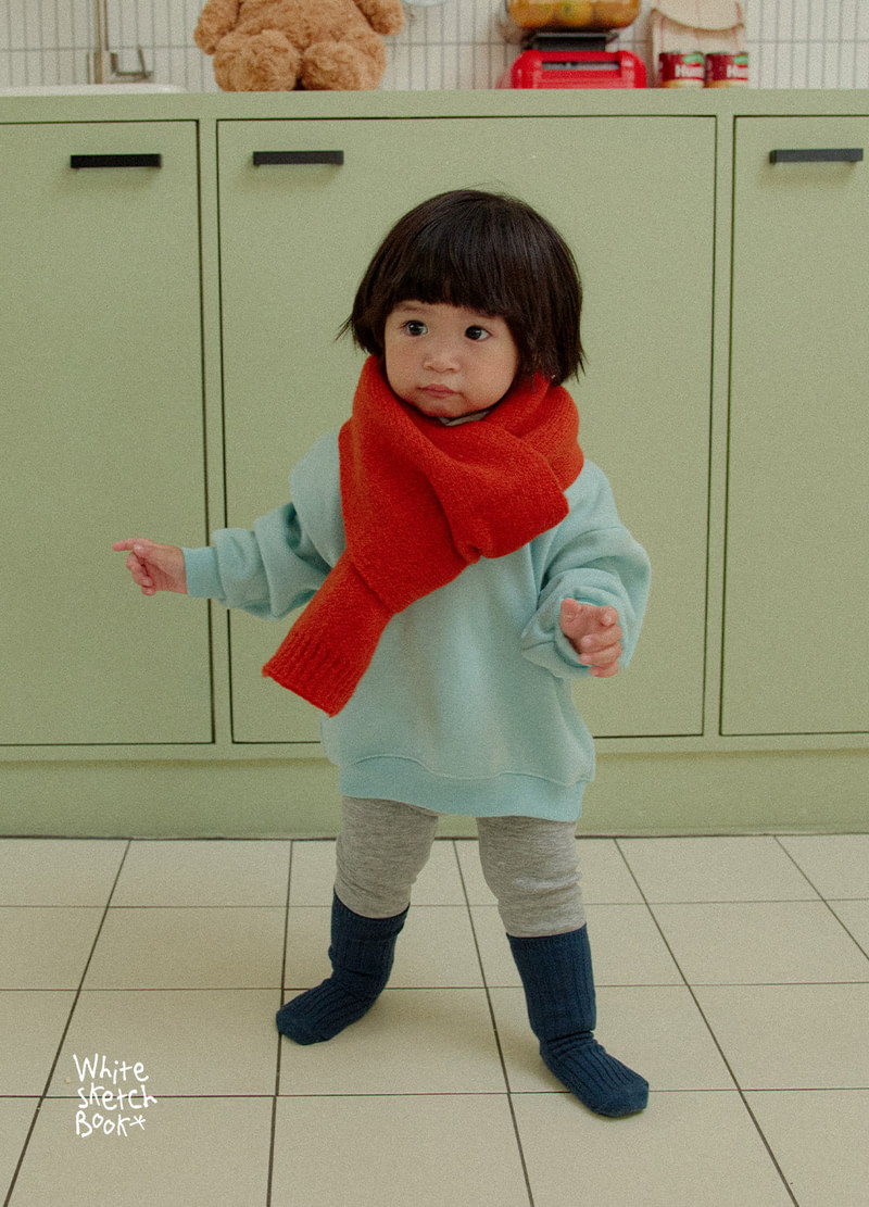 Simple Color Block Fleece Hoodie by Whitesketchbook for Child - view 3