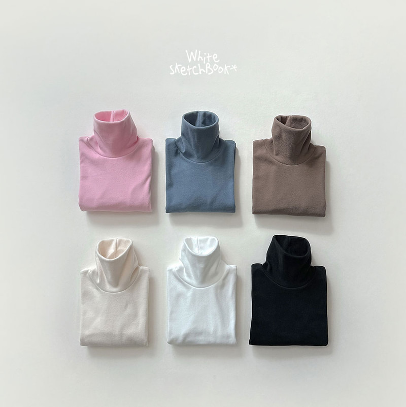Peach Turtleneck Tee by Whitesketchbook for Child - view 11