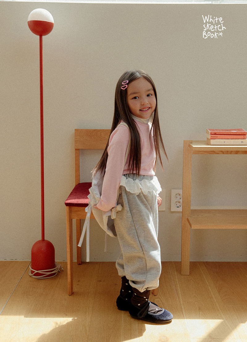 Rosy Fleece Frill Pants by Whitesketchbook for Child - view 5