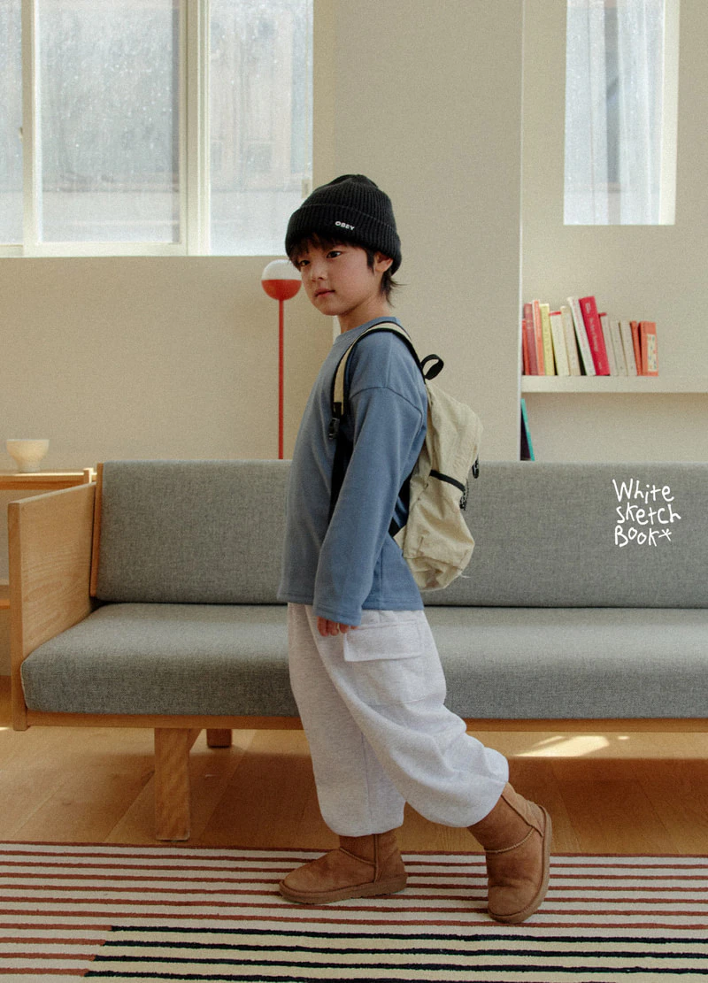 Pocket Fleece Cargo Pants by Whitesketchbook for Child - view 8