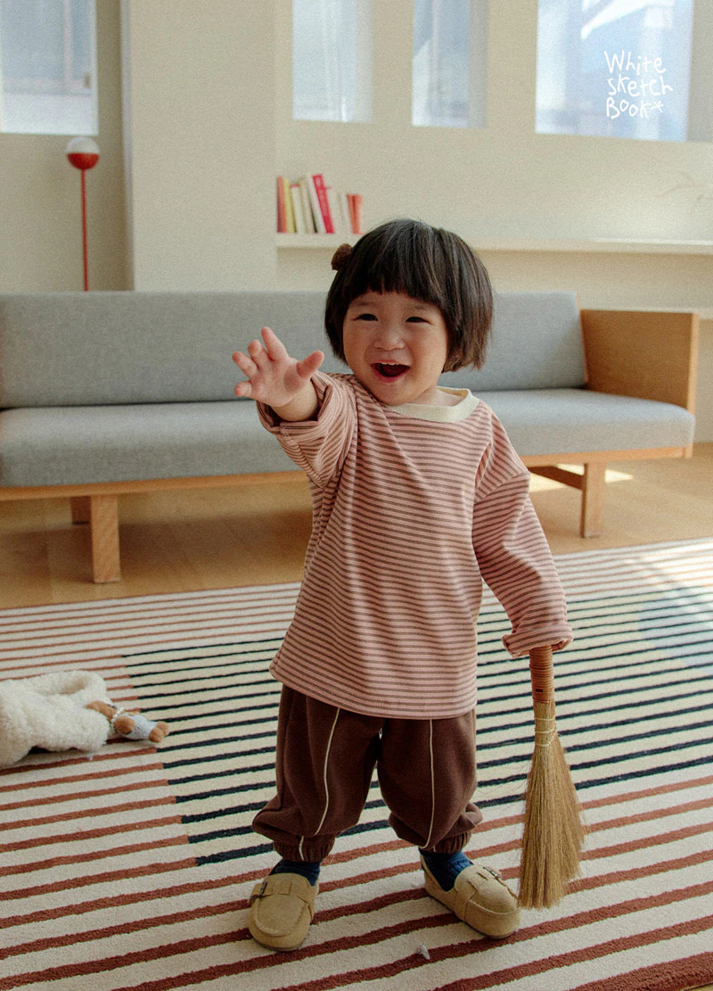 Fleece Stripe Jogger Pants by Whitesketchbook for Child - view 6