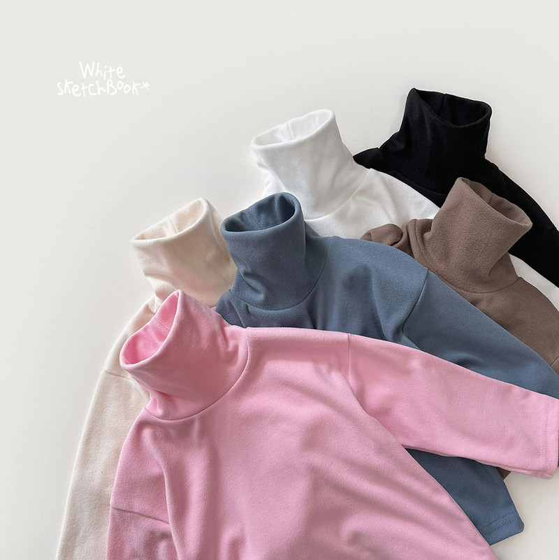 Peach Turtleneck Tee by Whitesketchbook for Child - view 12
