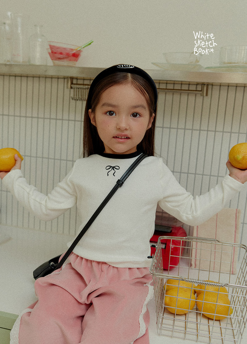 Peach Color Block Ribbon Tee by Whitesketchbook for Child - view 6