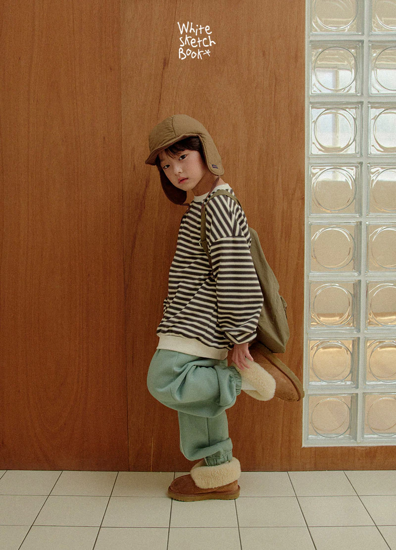 Fleece Stripe Jogger Pants by Whitesketchbook for Child - view 7