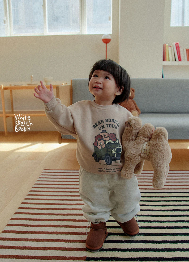 Bear Tour Fleece Sweatshirt by Whitesketchbook for Child - view 5