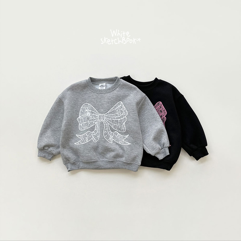 Lily Ribbon Fleece Sweatshirt by Whitesketchbook for Child - view 10