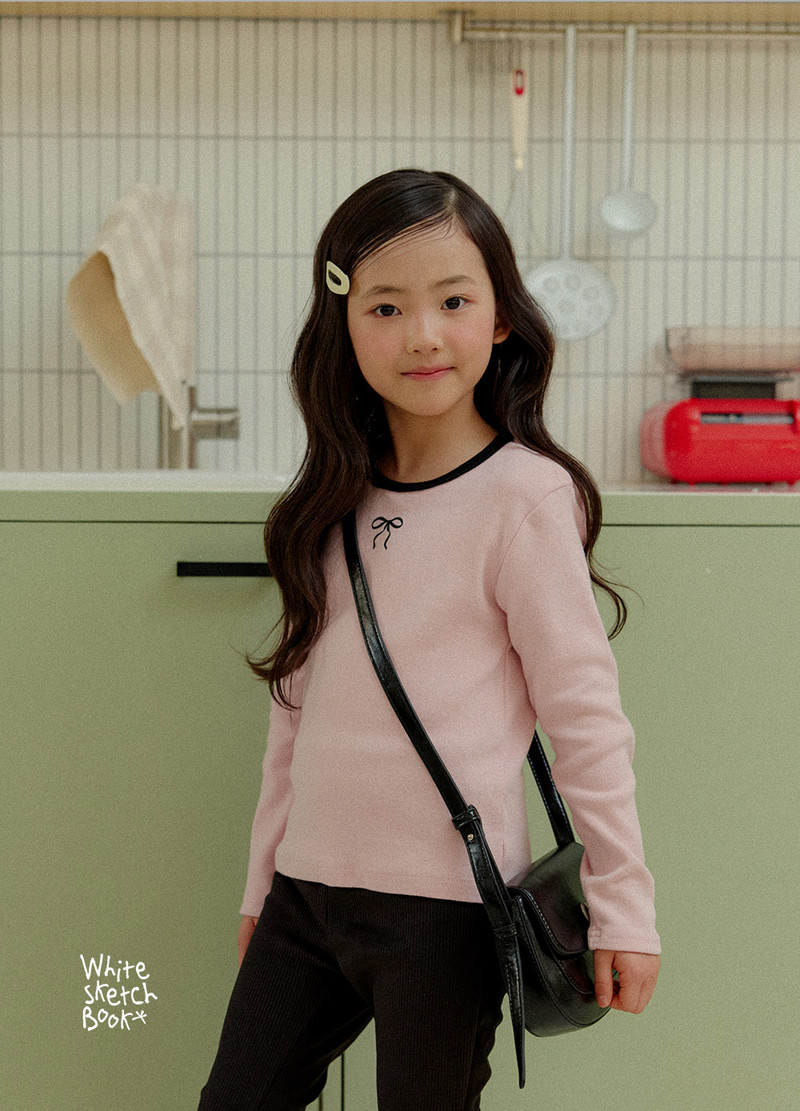 Peach Color Block Ribbon Tee by Whitesketchbook for Child - view 8