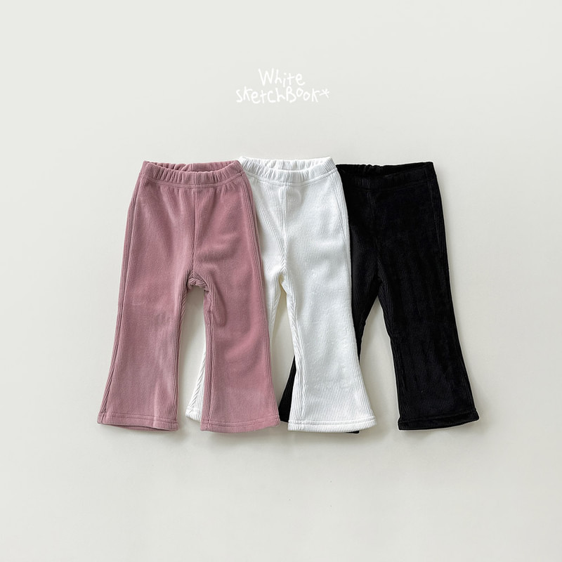 Bootcut Ribbed Mink Pants by Whitesketchbook for Child - view 10
