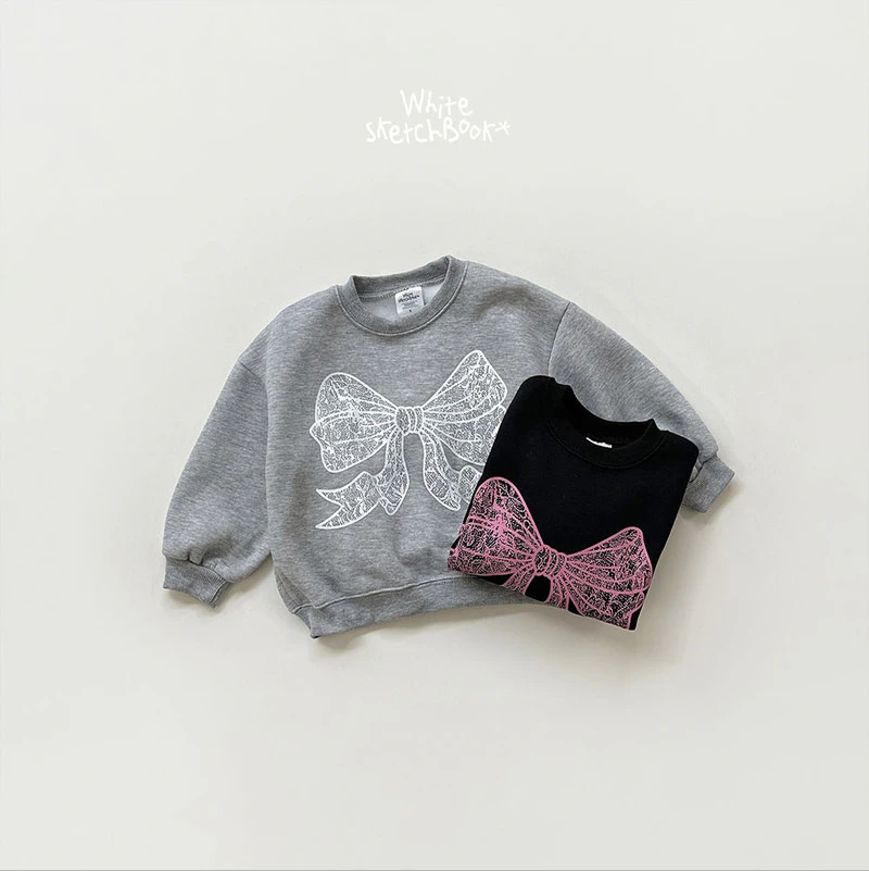 Lily Ribbon Fleece Sweatshirt by Whitesketchbook for Child - view 11
