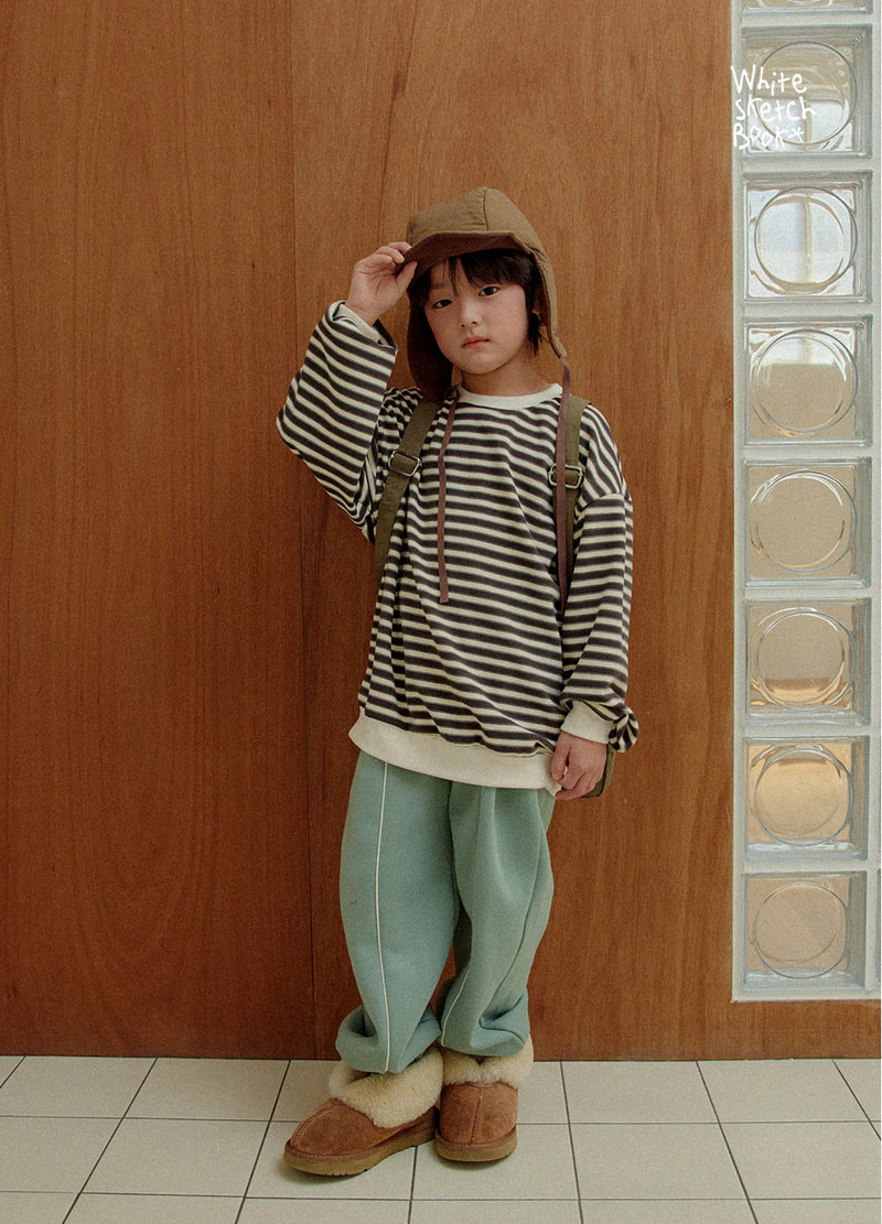 Fleece Stripe Jogger Pants by Whitesketchbook for Child - view 9
