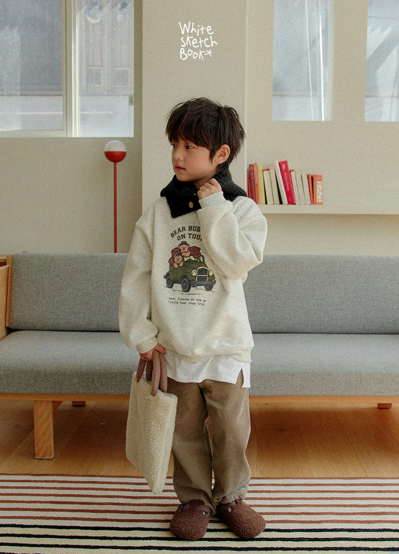 Bear Tour Fleece Sweatshirt by Whitesketchbook for Child - view 7