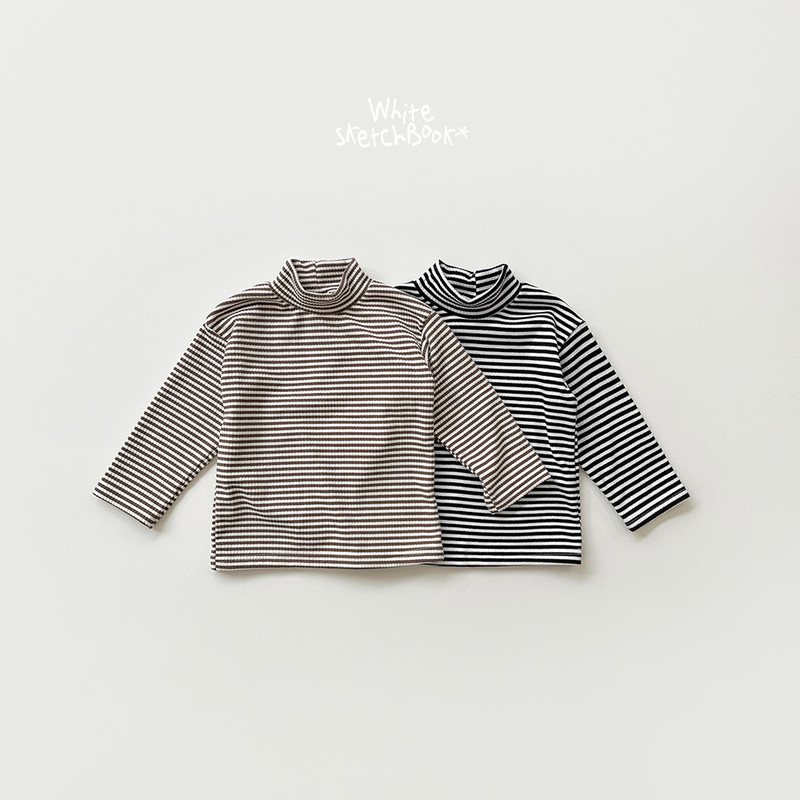 Ribbed Striped Half Turtleneck by Whitesketchbook for Child - view 10