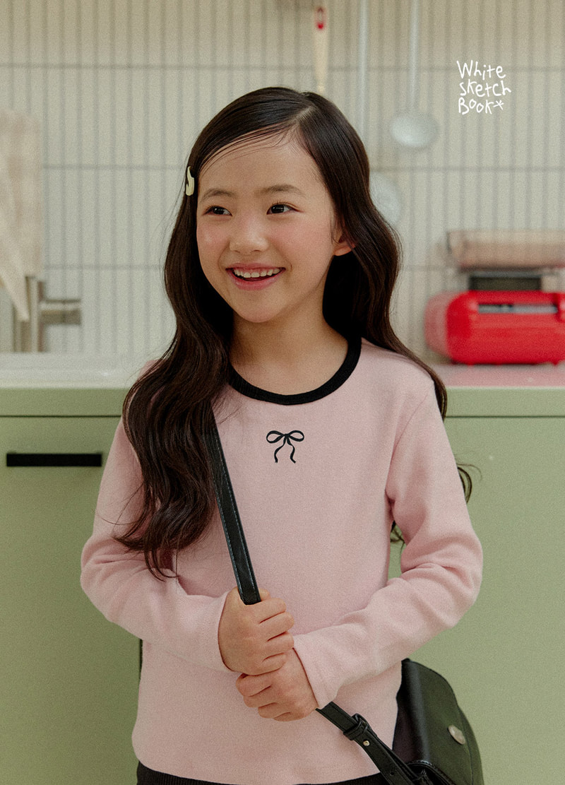 Peach Color Block Ribbon Tee by Whitesketchbook for Child - view 9