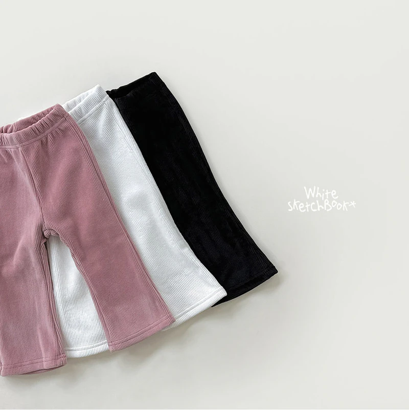 Bootcut Ribbed Mink Pants by Whitesketchbook for Child - view 11
