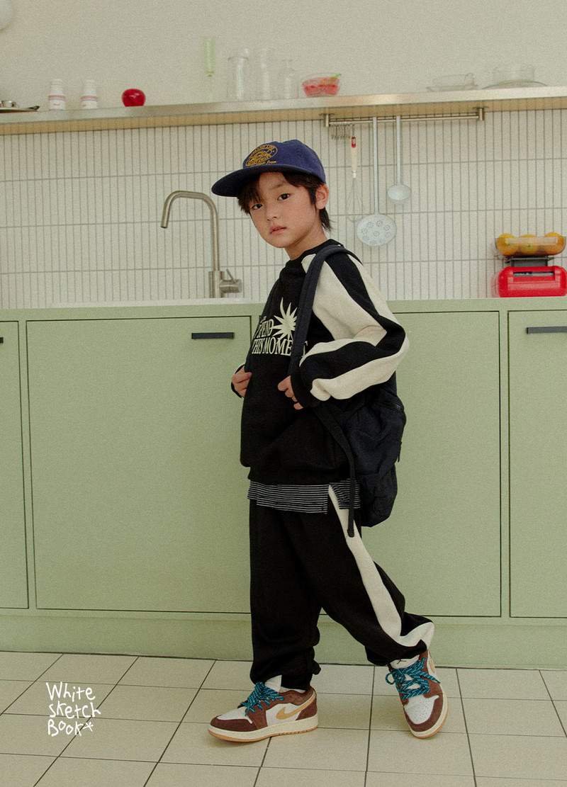 Donut Color Block Fleece Sweatshirt by Whitesketchbook for Child - view 7