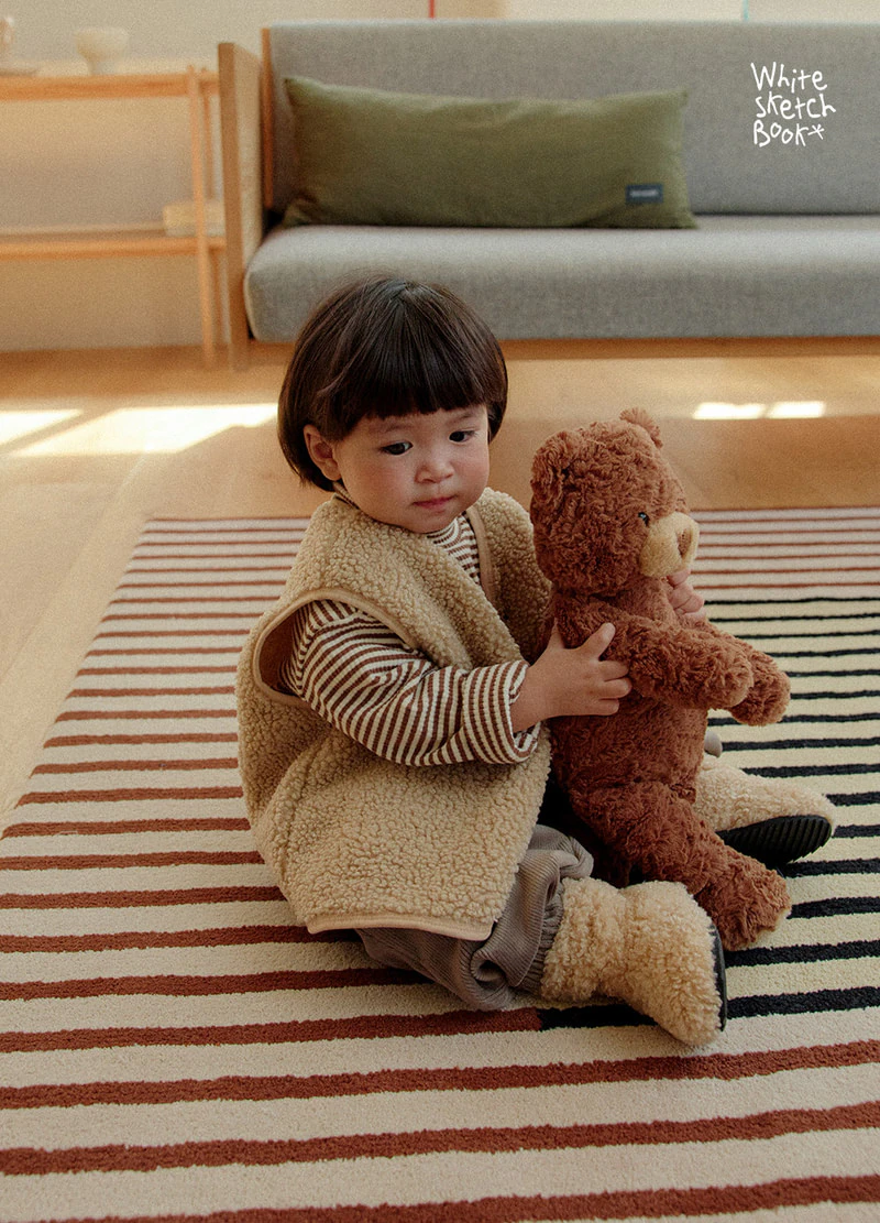 Bichon Boucle Vest by Whitesketchbook for Child - view 3