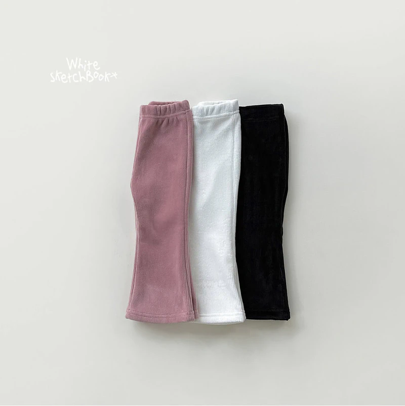 Bootcut Ribbed Mink Pants by Whitesketchbook for Child - view 12