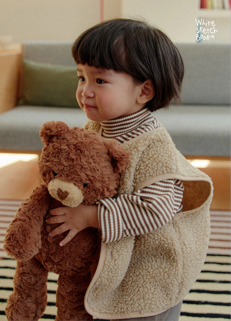 Bichon Boucle Vest by Whitesketchbook for Child - view 4