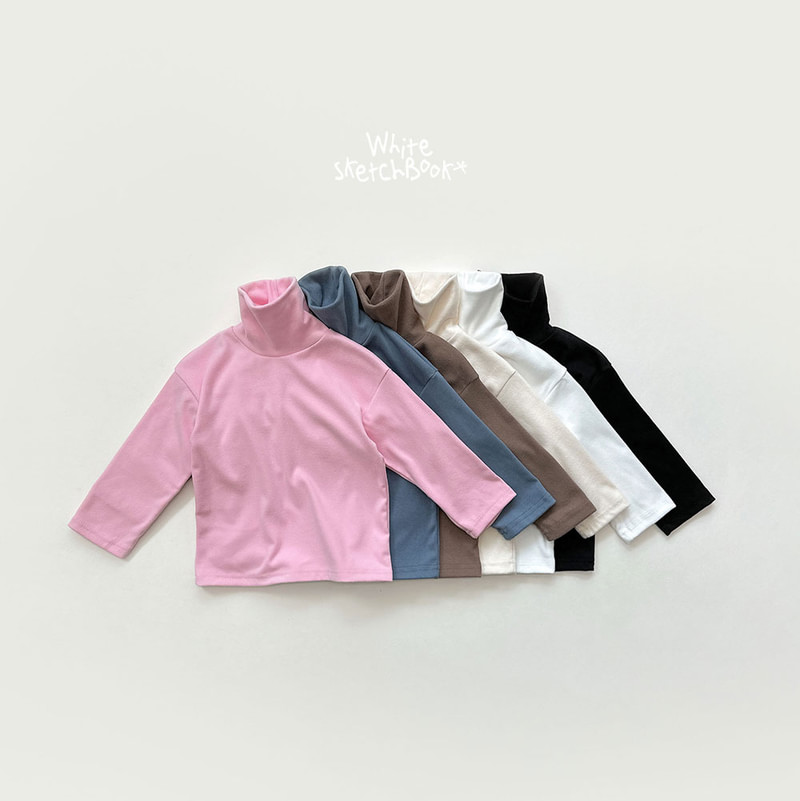 Peach Turtleneck Tee by Whitesketchbook for Child - view 1