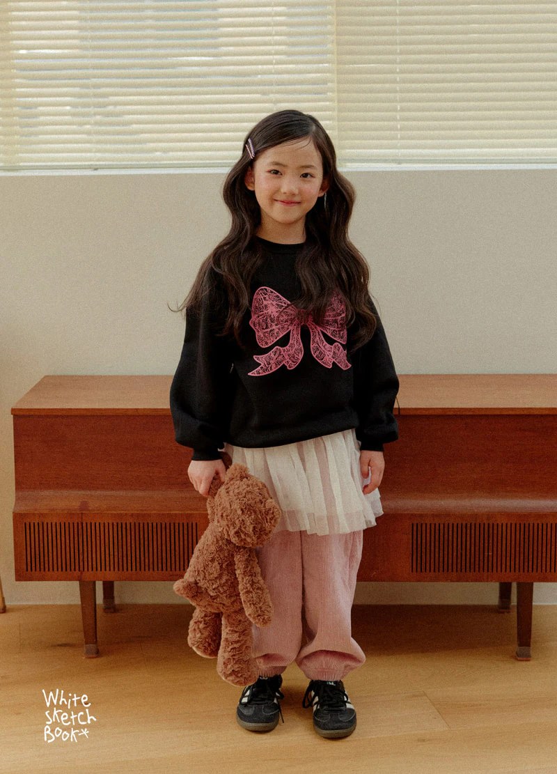Ribbed Mink Jogger Pants by Whitesketchbook for Child - view 7