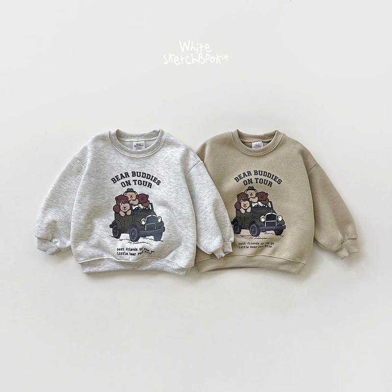 Bear Tour Fleece Sweatshirt by Whitesketchbook for Child - view 10