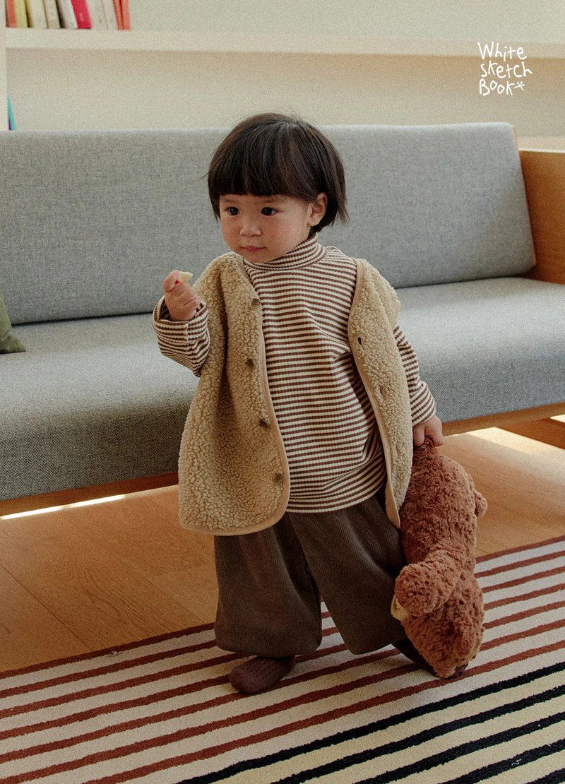 Bichon Boucle Vest by Whitesketchbook for Child - view 5