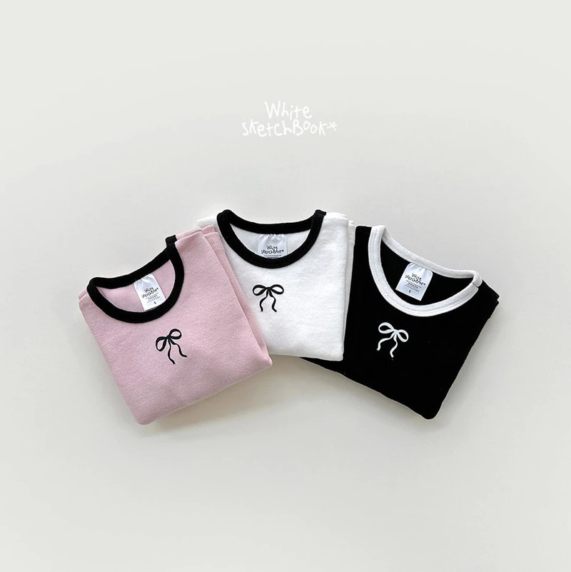 Peach Color Block Ribbon Tee by Whitesketchbook for Child - view 12