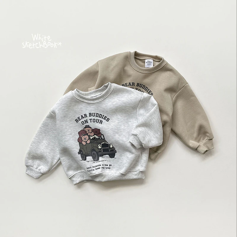 Bear Tour Fleece Sweatshirt by Whitesketchbook for Child - view 12