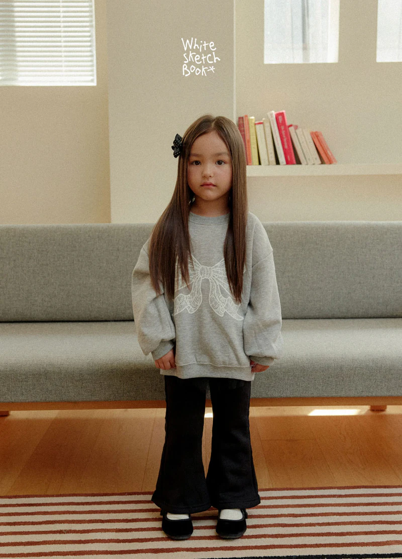 Lily Ribbon Fleece Sweatshirt by Whitesketchbook for Child - view 3