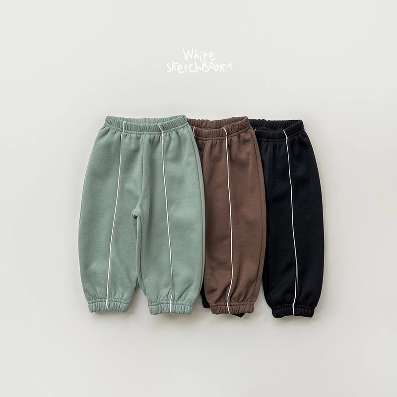 Fleece Stripe Jogger Pants by Whitesketchbook for Child - view 1