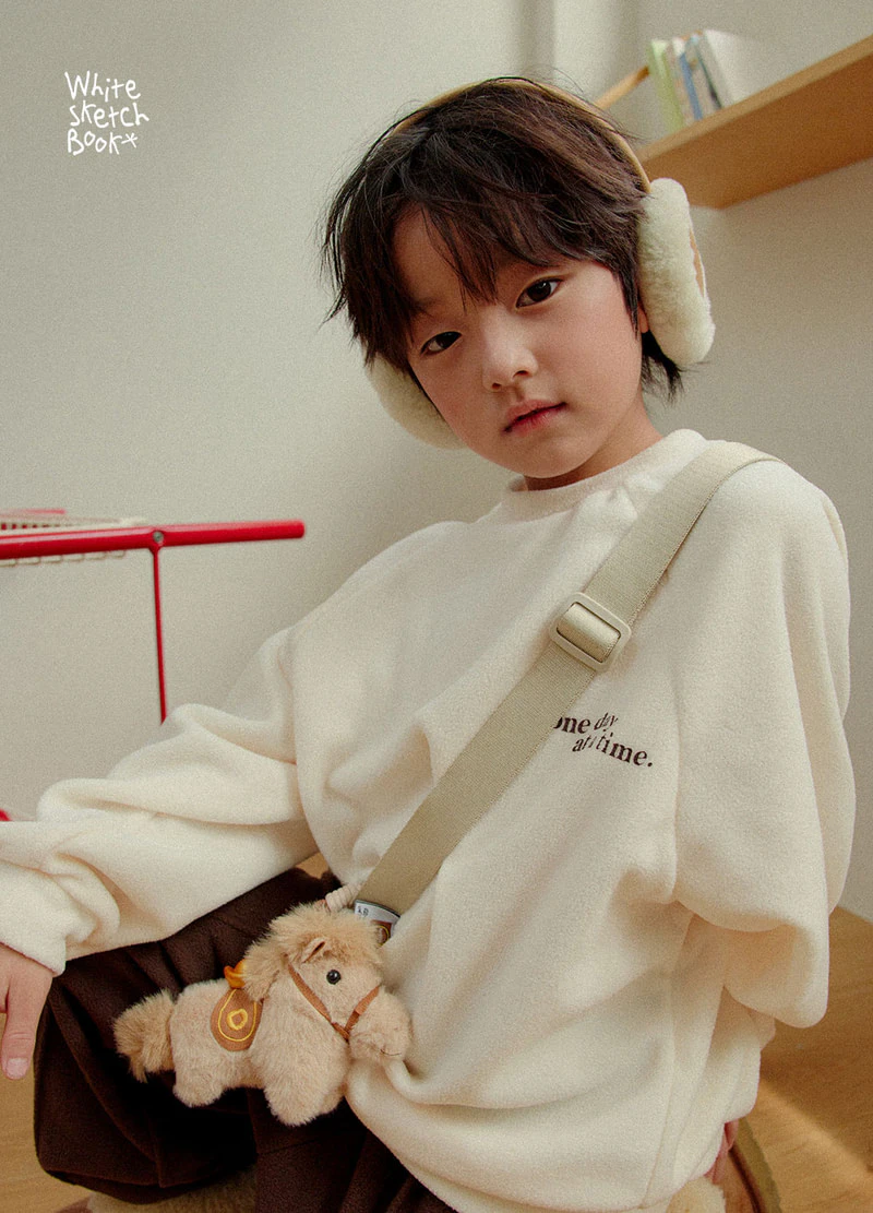 One Day Fleece Sweatshirt by Whitesketchbook for Child - view 7