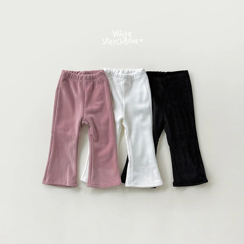 Bootcut Ribbed Mink Pants by Whitesketchbook for Child - view 1