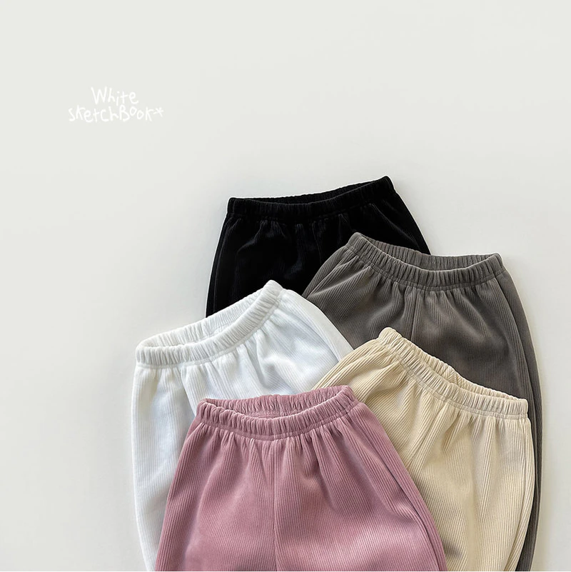 Ribbed Mink Jogger Pants by Whitesketchbook for Child - view 11