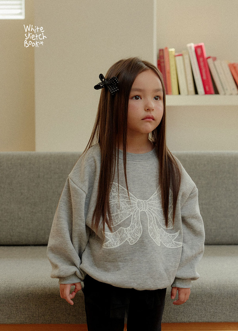Lily Ribbon Fleece Sweatshirt by Whitesketchbook for Child - view 4