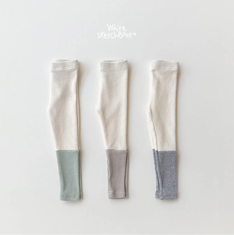New Ribbed Color Block Leggings by Whitesketchbook for Child - view 11