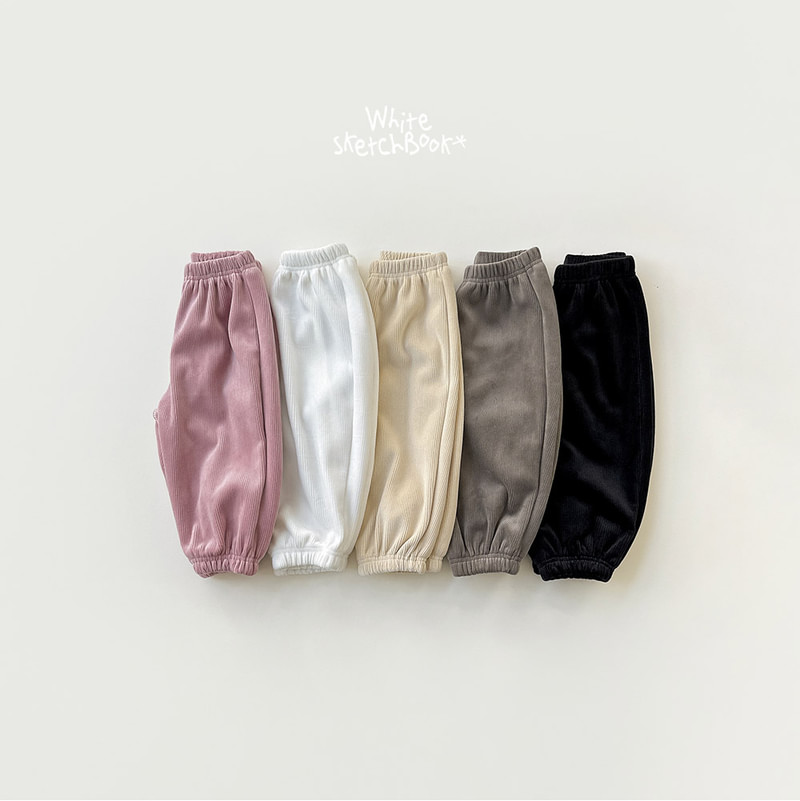Ribbed Mink Jogger Pants by Whitesketchbook for Child - view 12