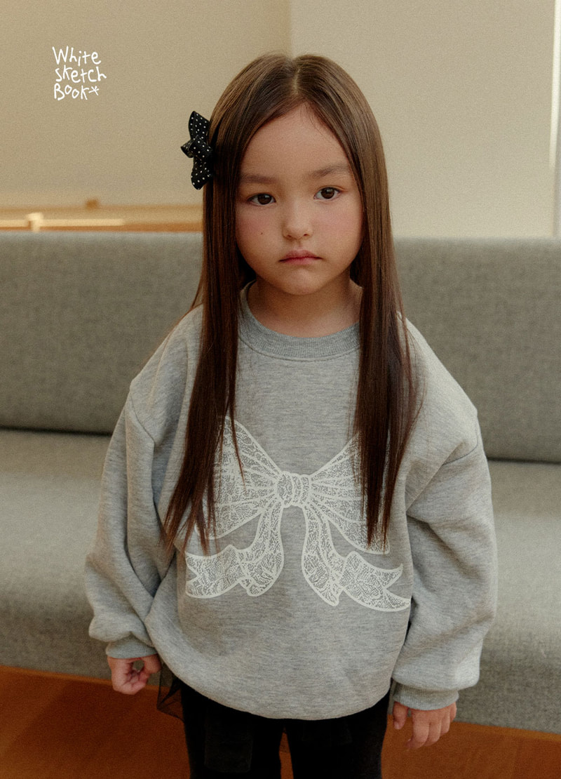 Lily Ribbon Fleece Sweatshirt by Whitesketchbook for Child - view 5