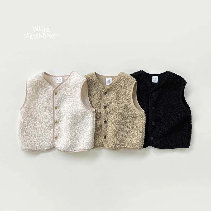 Bichon Boucle Vest by Whitesketchbook for Child - view 10