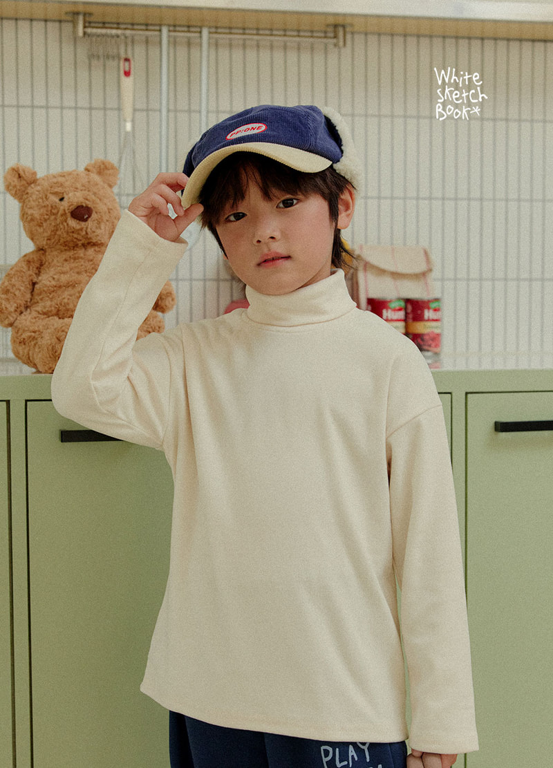 Peach Turtleneck Tee by Whitesketchbook for Child - view 7