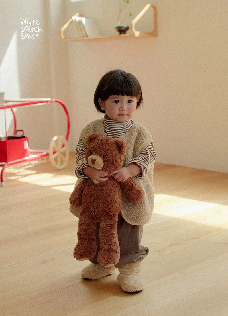 Ribbed Striped Half Turtleneck by Whitesketchbook for Child - view 4
