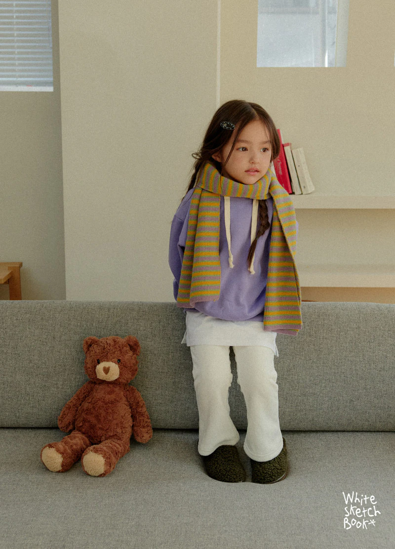 Bootcut Ribbed Mink Pants by Whitesketchbook for Child - view 3