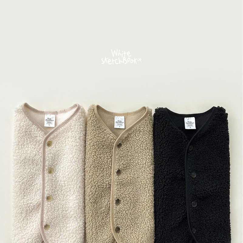 Bichon Boucle Vest by Whitesketchbook for Child - view 11
