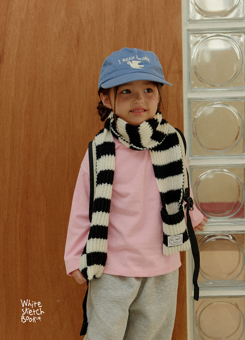 Bongbong Rib Trim Jogger Pants (Fleece) by Whitesketchbook for Child - view 4
