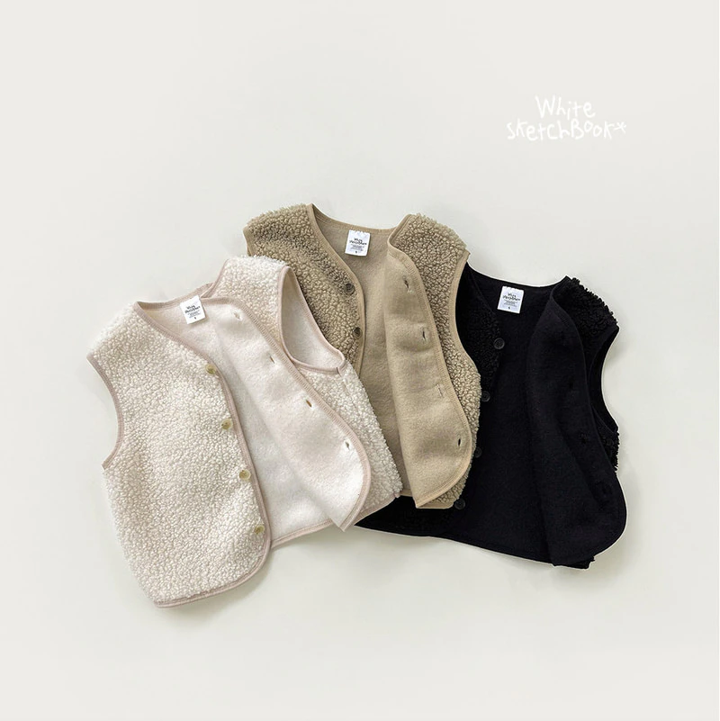 Bichon Boucle Vest by Whitesketchbook for Child - view 12