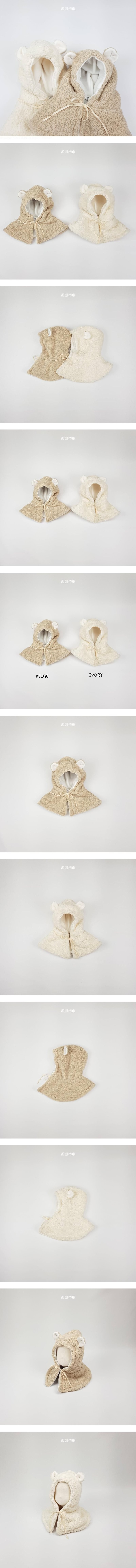 Bbongbbong Solid Hood Hat by World Moja for Child unisex - view 1
