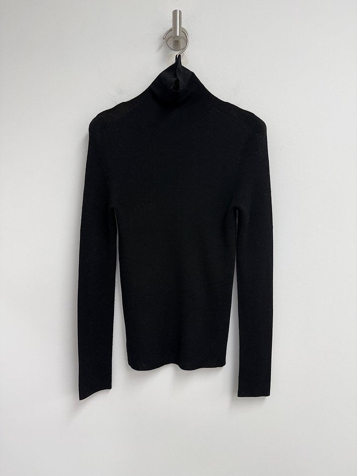 Simple Whole Garment Turtleneck Tee by Yikho for Women - view 6